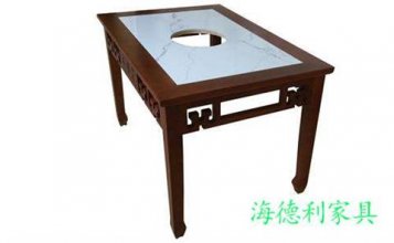 湖州批發自助電磁爐小（xiǎo）火鍋桌直銷廠家--海（hǎi）德利家具