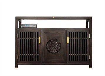 中（zhōng）式優質實木餐廳備餐櫃家具（jù）定製