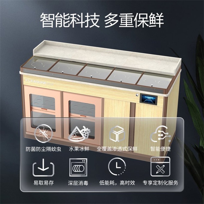 火(huǒ)鍋店冷藏(cáng)保鮮水(shuǐ)果調料台