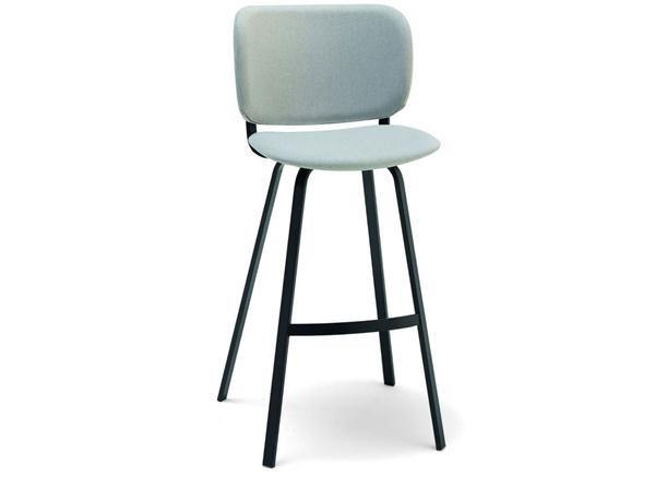 現代休閑鐵藝高腳靠背(bèi)椅咖啡廳家(jiā)具