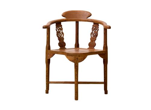明清古典紅木（mù）家具（jù）雞翅（chì）木（mù）三角椅