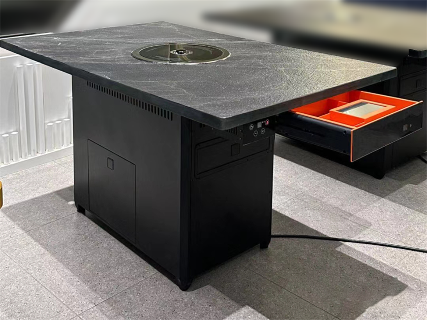 自助燒肉（ròu）店火燒石台麵無煙電烤烤肉桌