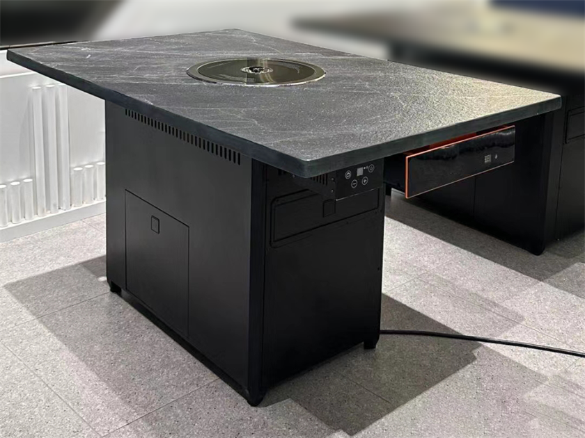 自助燒（shāo）肉店火燒石台麵（miàn）無煙電烤烤肉桌