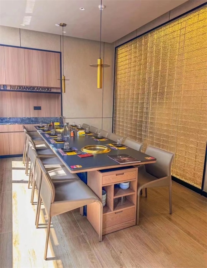 韓式自助烤肉店智能無煙淨化烤肉桌（zhuō）