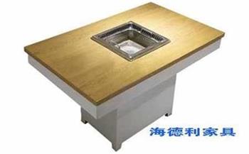 實木無(wú)煙寶火鍋桌