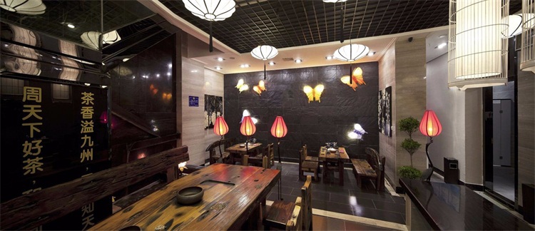 茶館空間設計效果圖（tú）