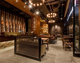 休閑餐廳——星繽茶深圳皇庭廣場（chǎng）店餐飲空間（jiān）裝修設計