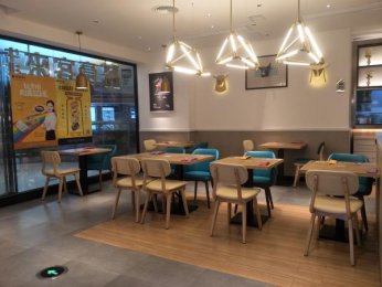 豪（háo）客來西式連鎖餐廳新店（diàn）餐桌椅定做