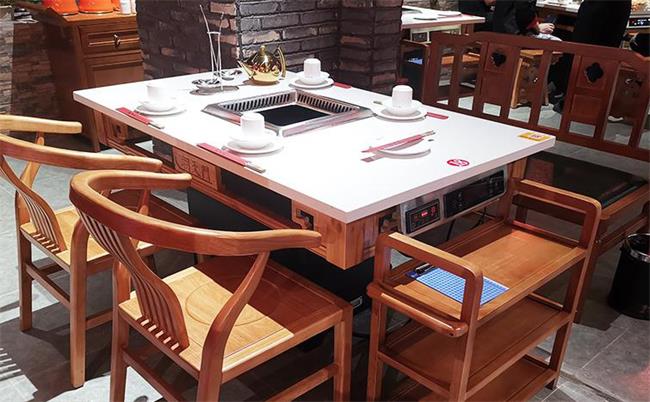 大理石（shí）無煙火鍋桌