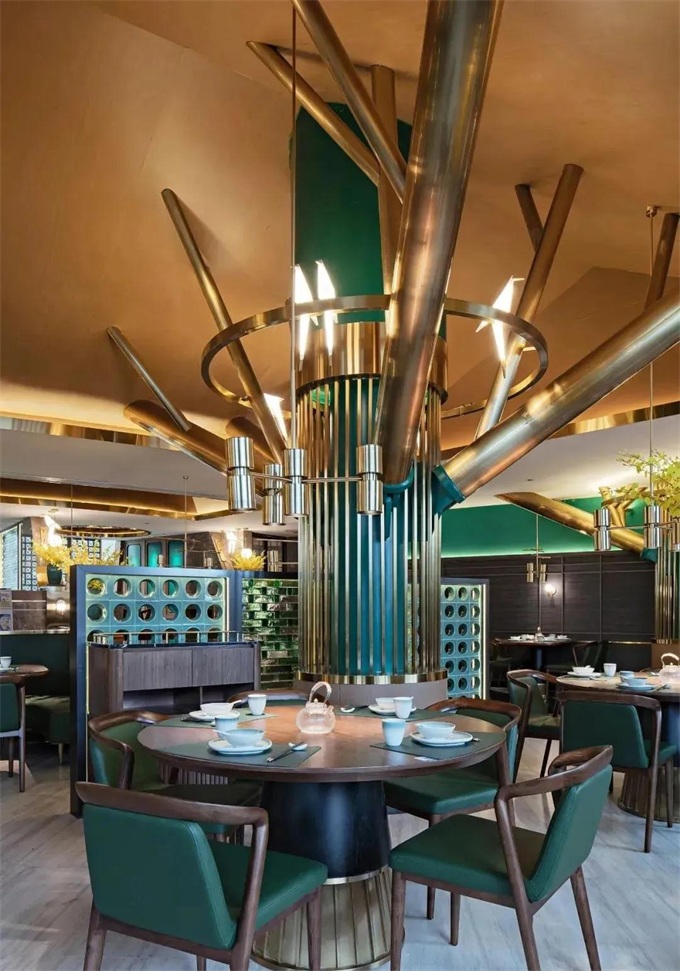 粵（yuè）菜餐廳新（xīn）中式實木餐桌椅