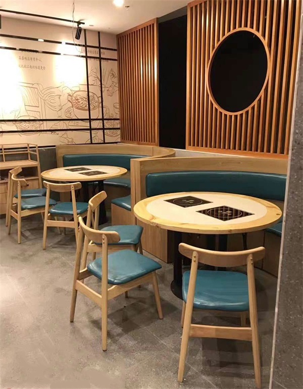 中式火鍋店實木(mù)桌椅